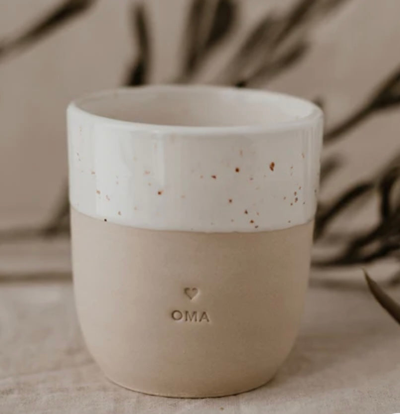 Eulenschnitt Becher Oma 🤍