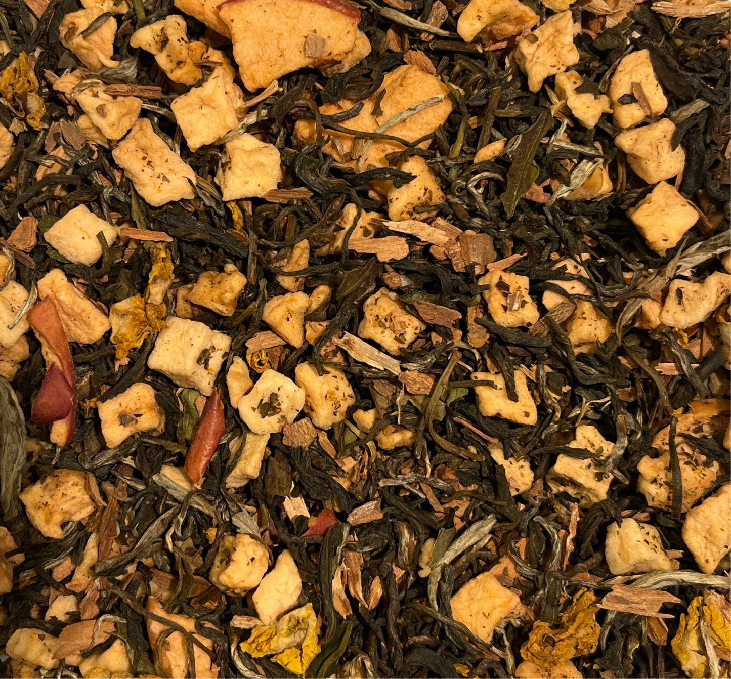 Heißer Zimtapfel Weißer Tee