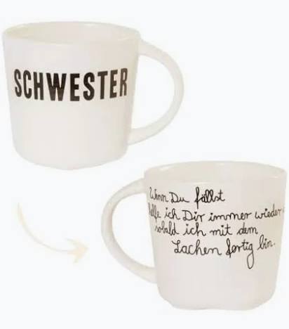 Good old friends Tasse "Schwester" - Wenn du fällst helfe ich dir immer...
