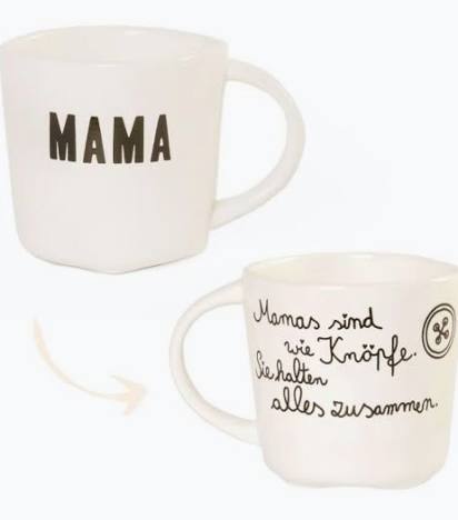 Good old Friends Tasse "MAMA" Mamas sind wie Knöpfe....
