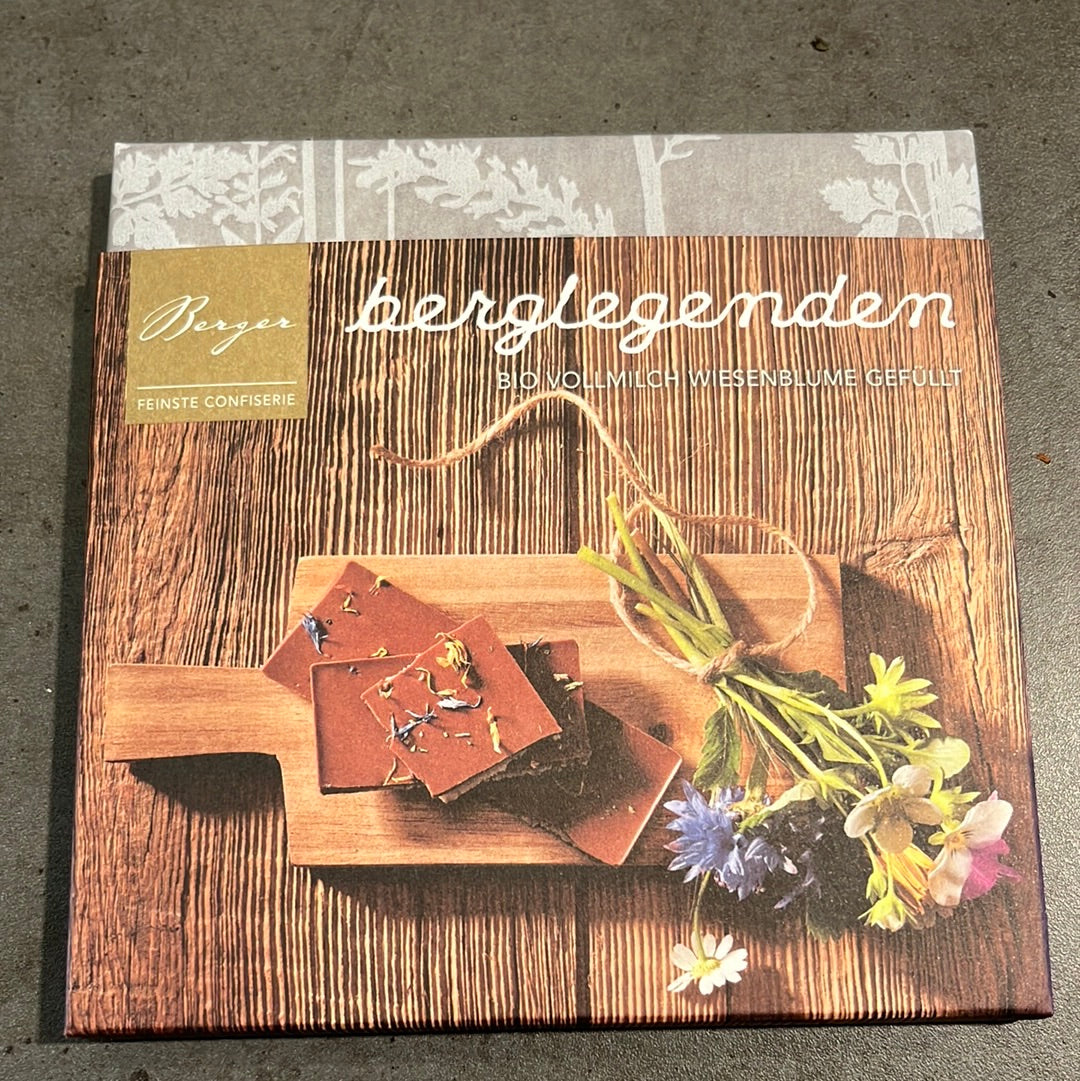 Berger Berglegenden BIO Vollmilch Wiesenblume gefüllt 100g