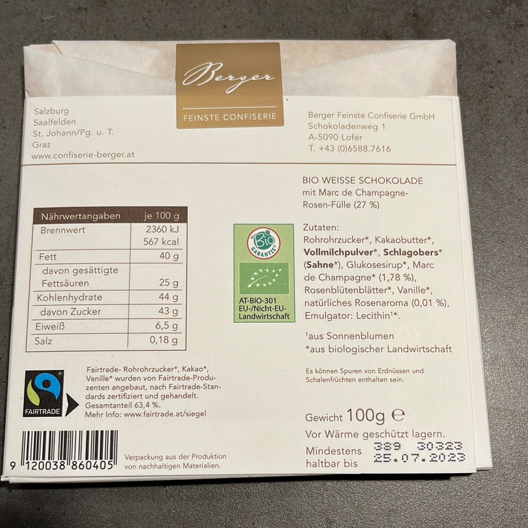 Berger Bio Marc de Champagne-Rose