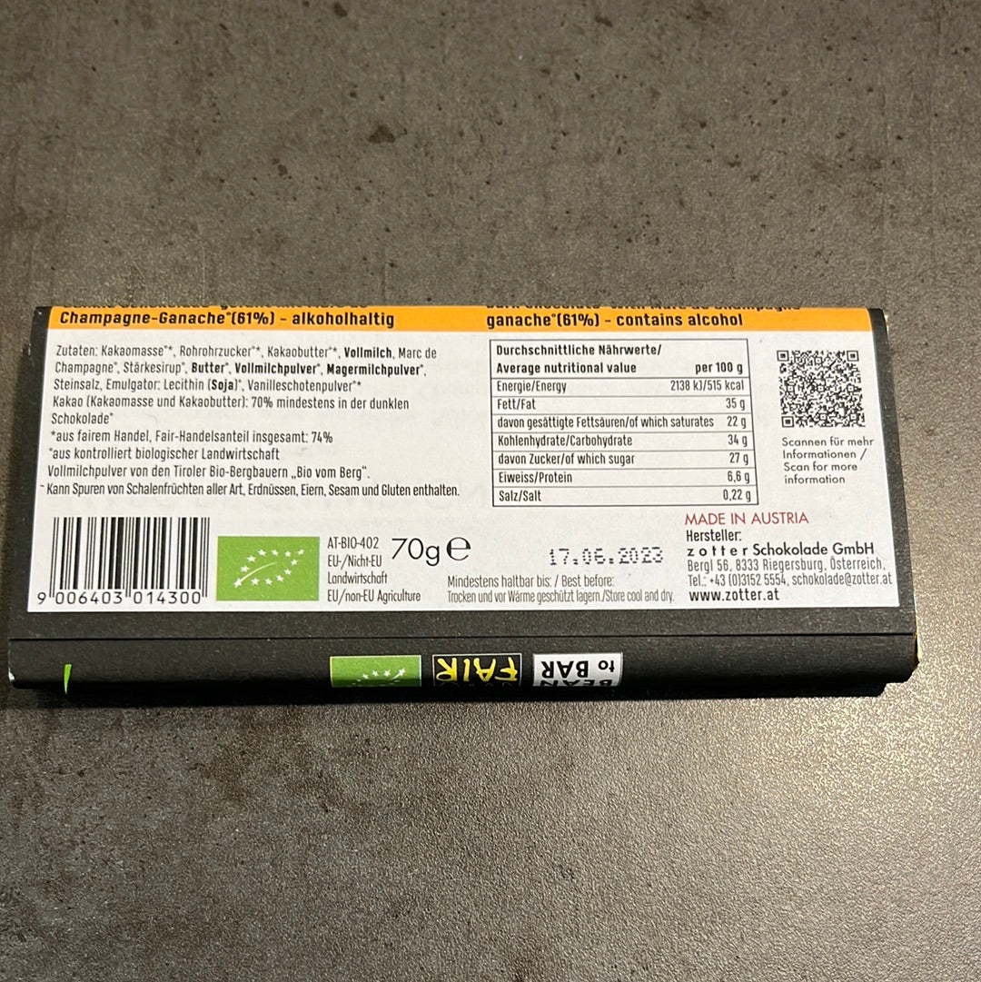 Zotter Marc de Champagne