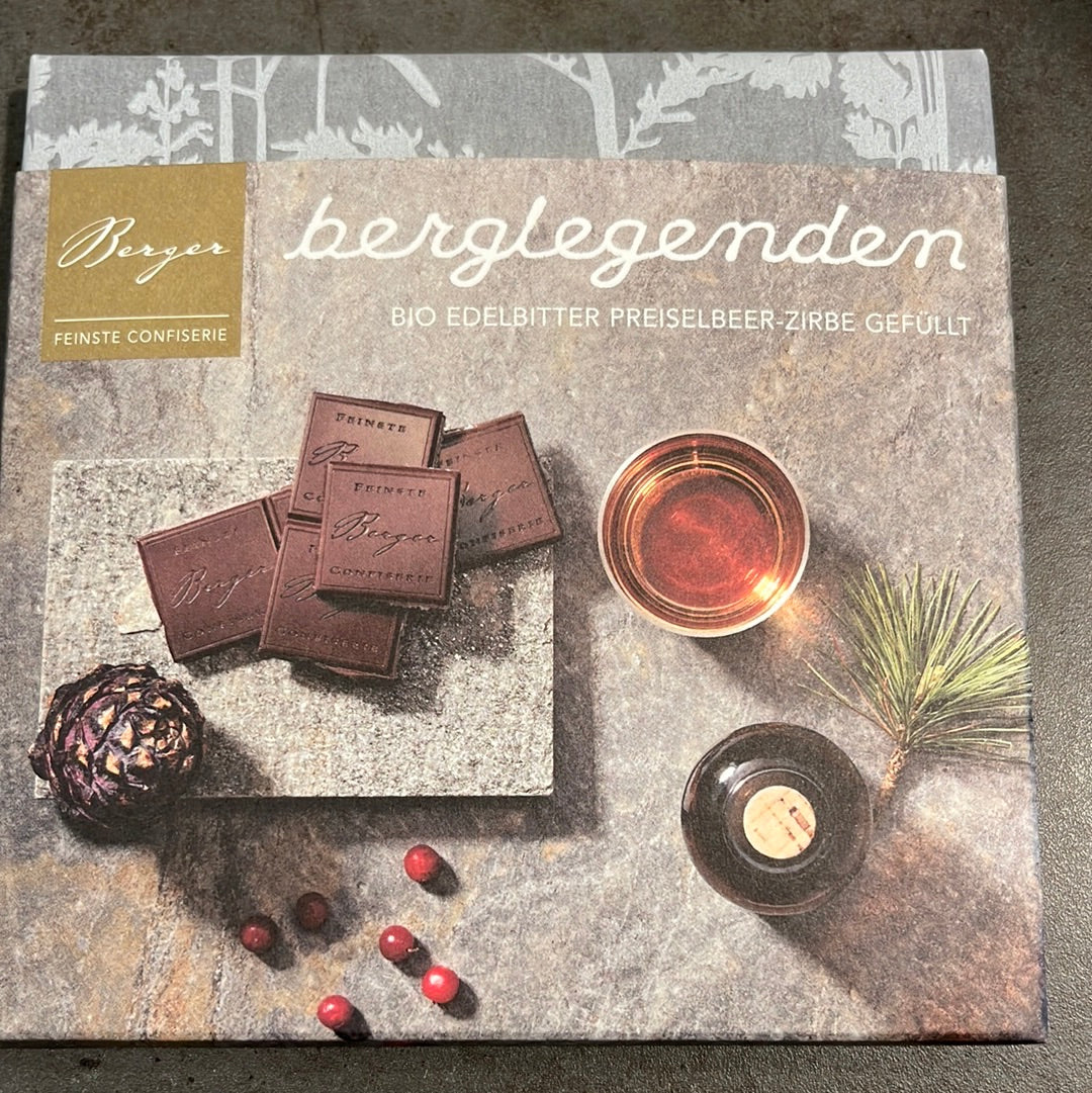Berger Berglegenden Bio Edelbitter Preiselbeer-Zirbe gefüllt