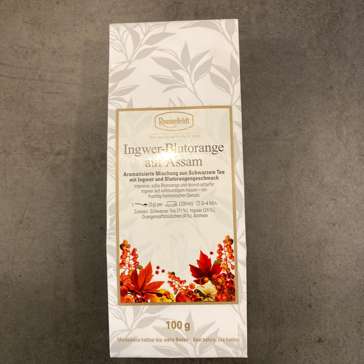 Ingwer-Blutorange auf Assam NEU