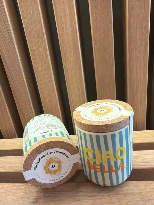 POTLUCK Sizilianisches Zitronensalz Limited Edition CIAO BELLA BIO