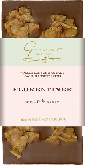 Gmeiner - Edel Vollmilch 40 % Florentiner