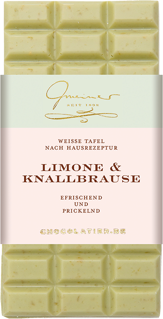 Gmeiner Schokolade Limone und Knallbrause
