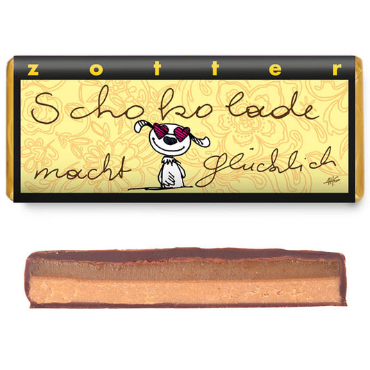 Zotter Salzkaramell Schokolade macht glücklich BIO