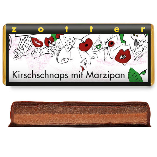 Zotter Kirschschnaps mit Marzipan  BIO