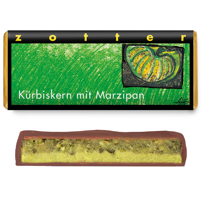 Zotter Kürbiskern mit Marzipan