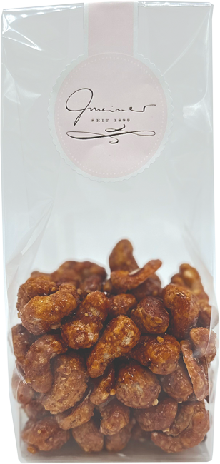 Caramelisierte Cashewkerne mit Meersalz