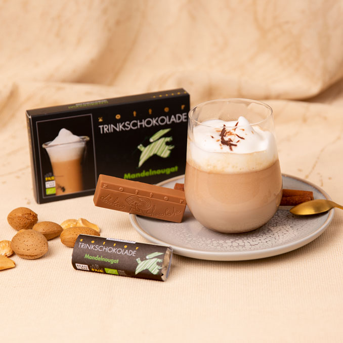 Zotter Trinkschokolade Mandelnougat