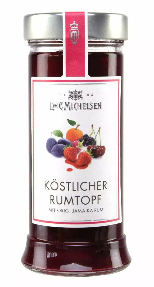 Köstlicher Rumtopf - klein: Exotischer Rumtopf mit Sommerfrüchten, perfekt für Desserts und Kuchen