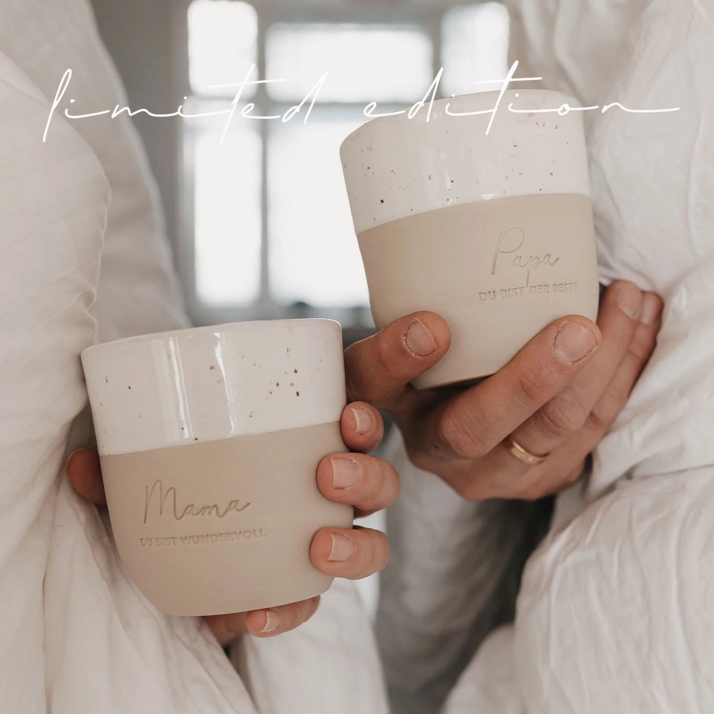 Eulenschnitt Becher zum Muttertag Limited Edition Mama du bist wundervoll