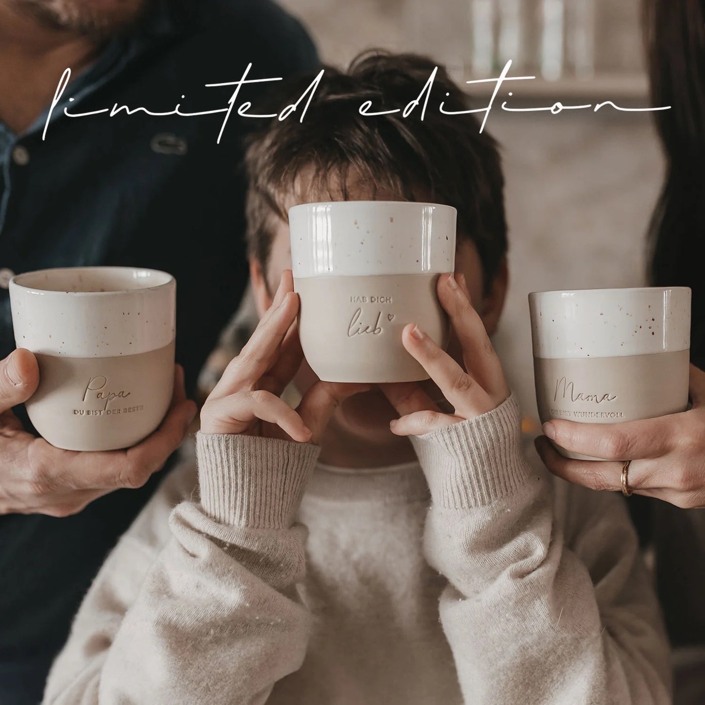 Eulenschnitt Becher zum Muttertag Limited Edition Mama du bist wundervoll