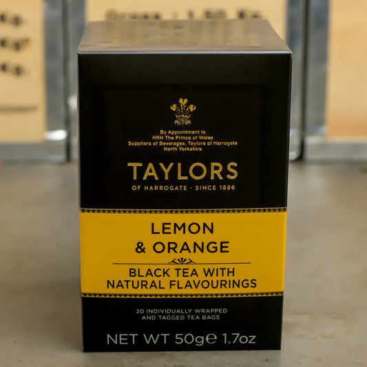 Taylors – Schwarzer Tee Lemon Orange